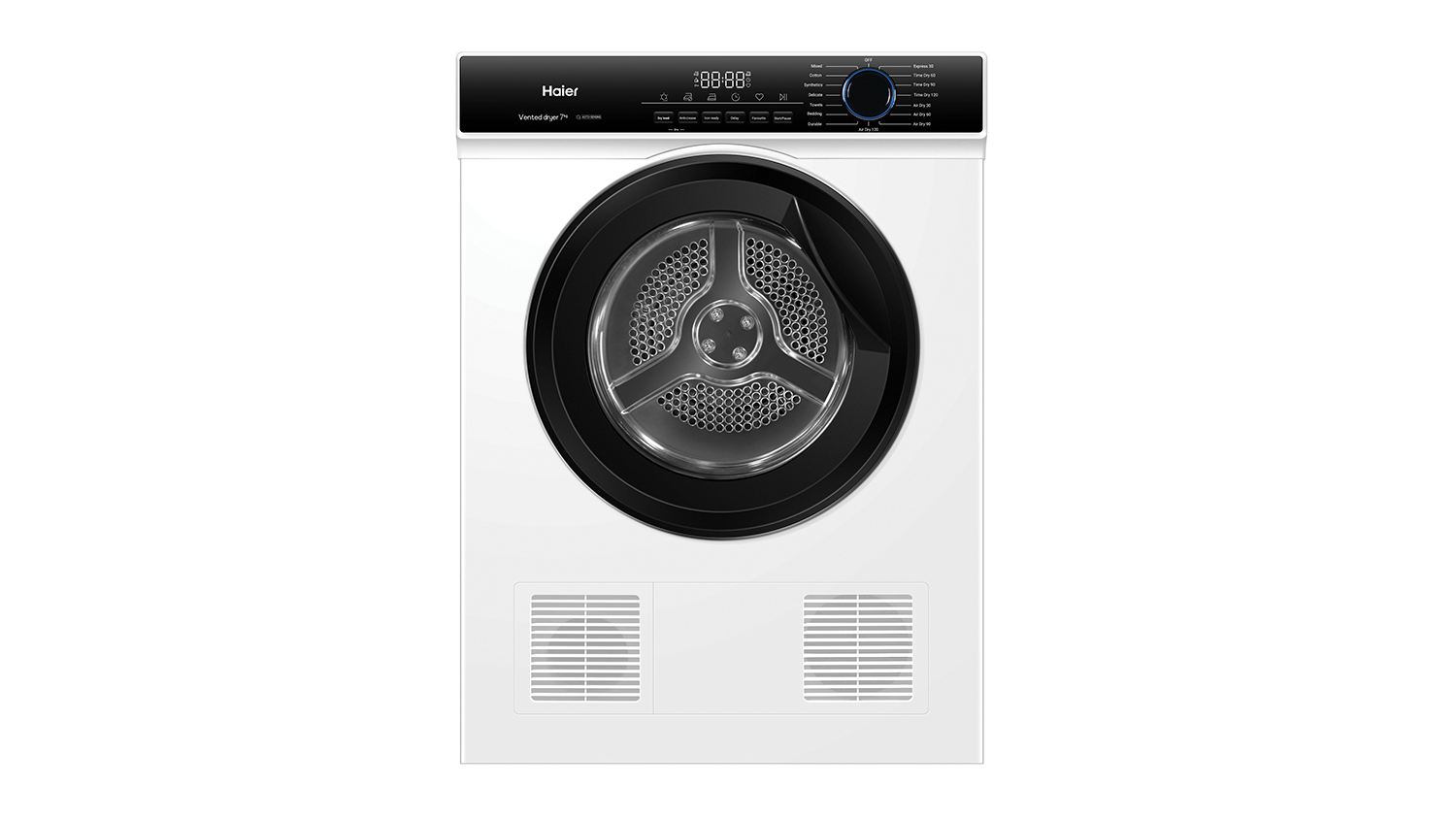Haier 7kg Sensor Vented Dryer with 15 Programs - White (HDV70AWW1)