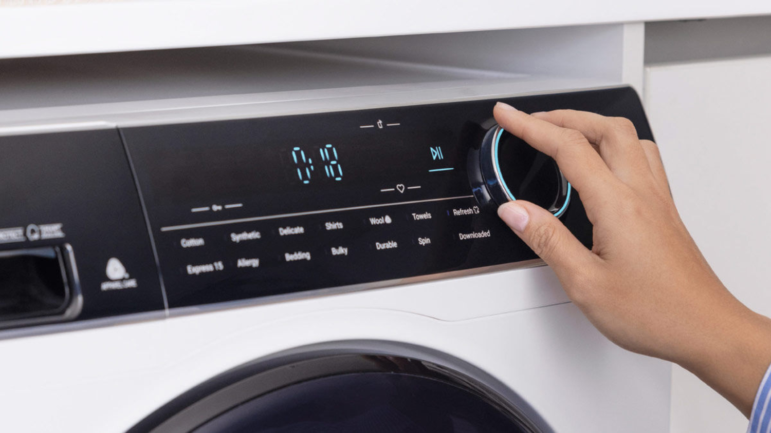 Haier 8.5kg Front Loading Washing Machine with 12 Programs - White (HWF85AN1)