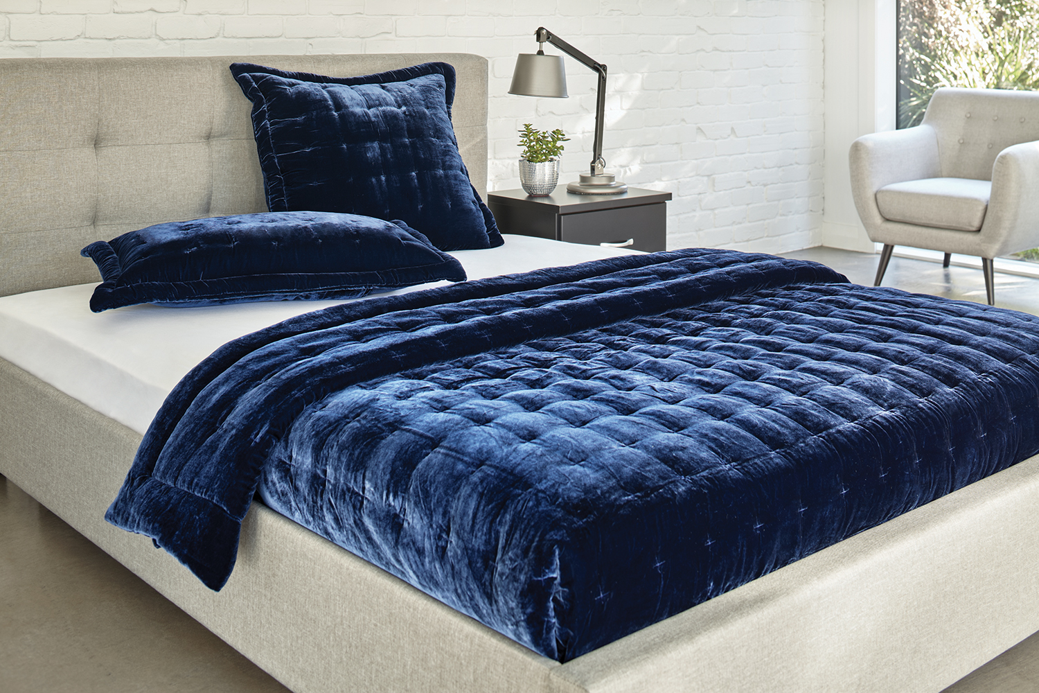 Dimple Velvet Comforter by Seneca Harvey Norman New Zealand
