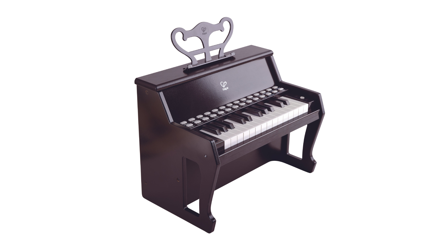 Hape Learning Piano with Light-Up Guide - Black