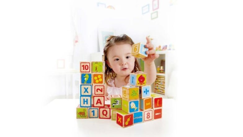 Hape Wooden Alphabet Icon Blocks