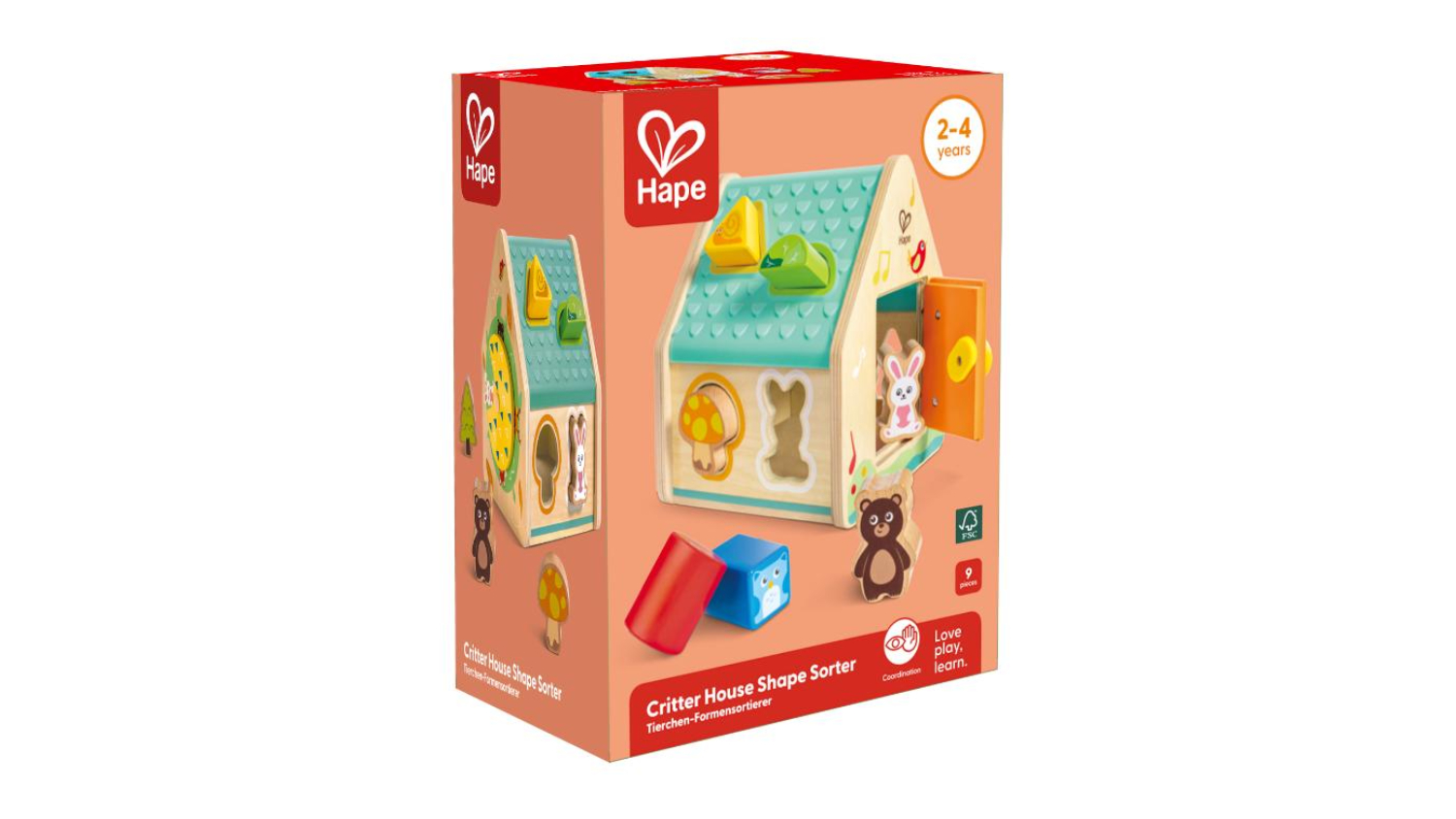 Hape Critter House Shape Sorter