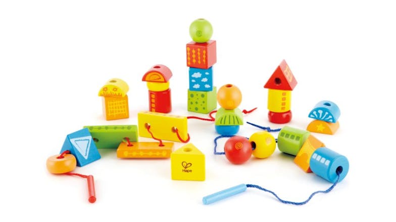 Hape String-Along Wooden Shapes