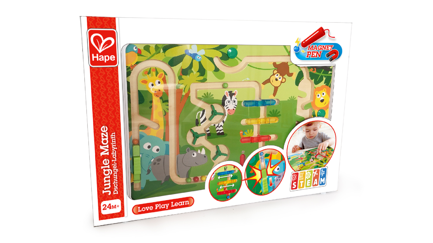 Hape Jungle Japes Magnetic Ball Maze