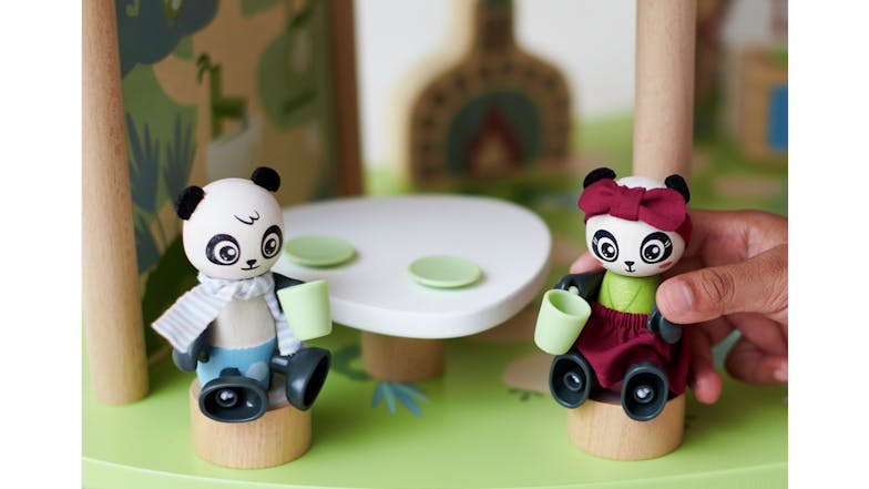 Hape "Green Planet" Panda's Bamboo House Playset