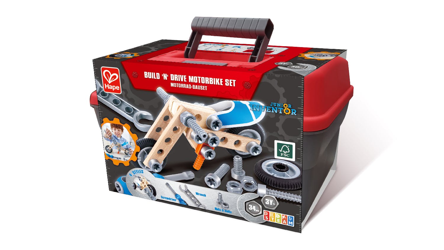 Hape Build 'n' Drive Motorbike Kit