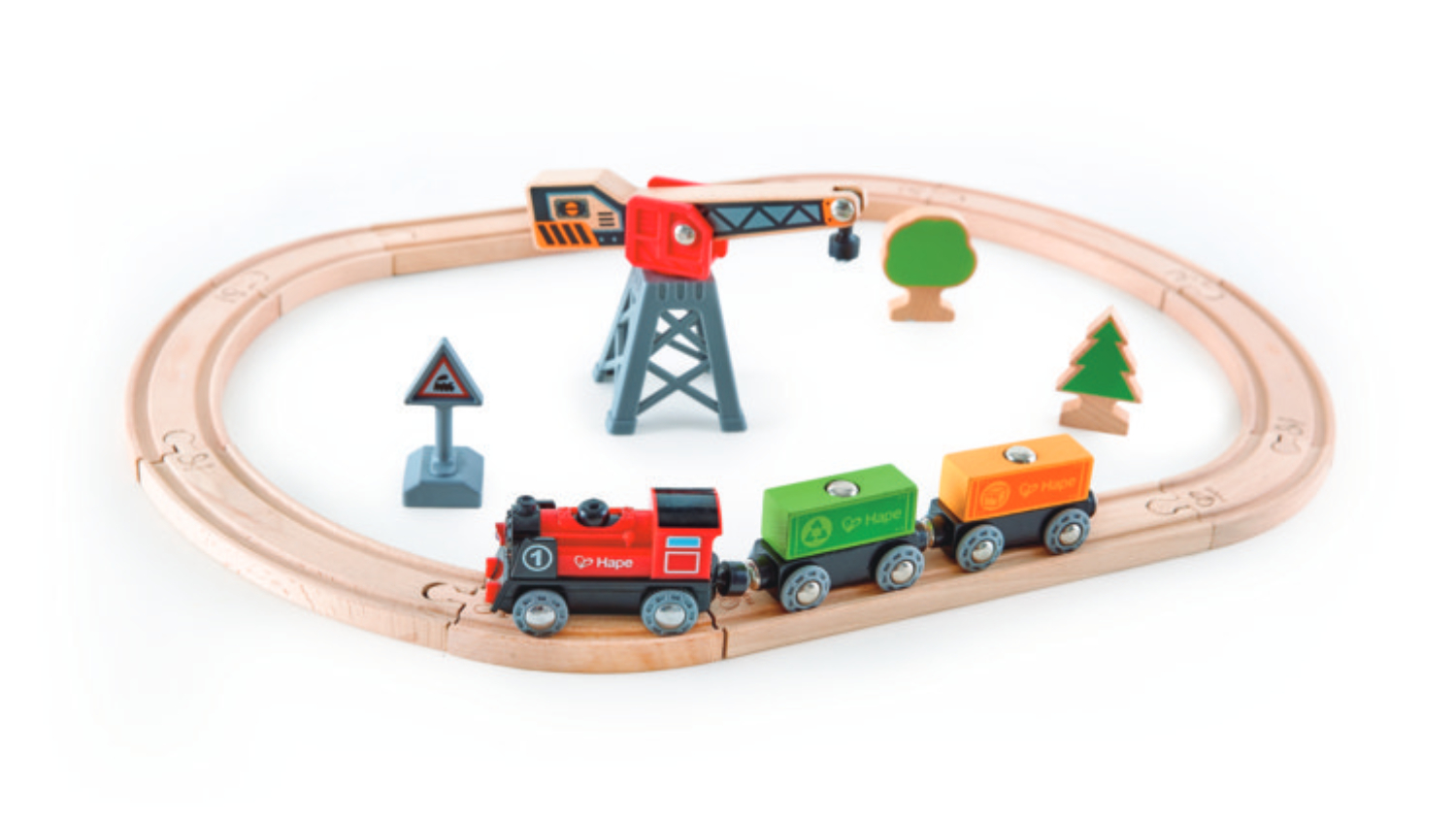 Hape Cargo Delivery Loop Railway