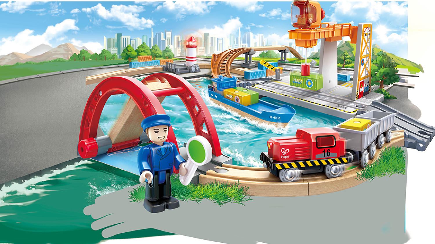 Hape Rail & Sea Cargo Transportation Railway