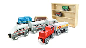 Hape Wooden Train Engine Collection Set