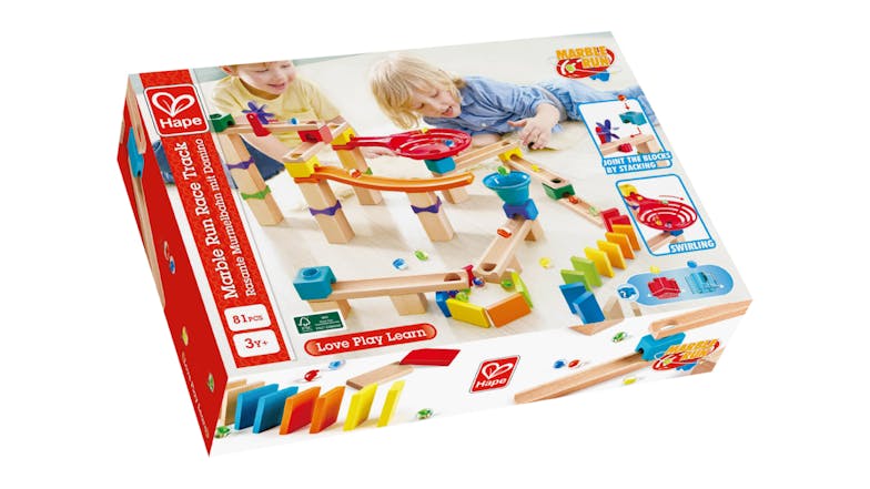 Hape Marble Rally Wooden Marble Run Set 81pcs.