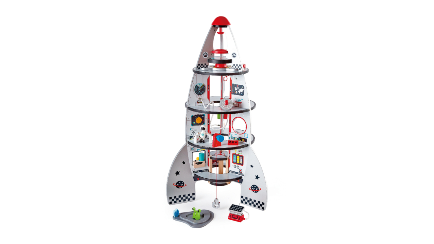 Hape Four-Stage Rocket Ship Playset