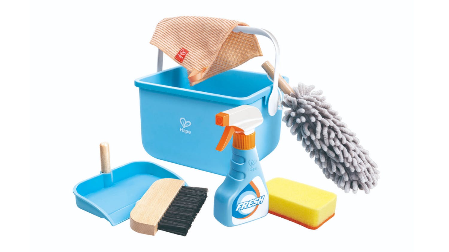 Hape Bucket & Duster Play Cleaning Set