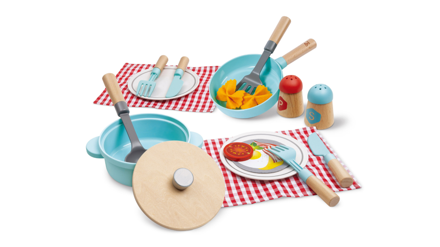 Hape Cook & Serve Wooden Play Cookware