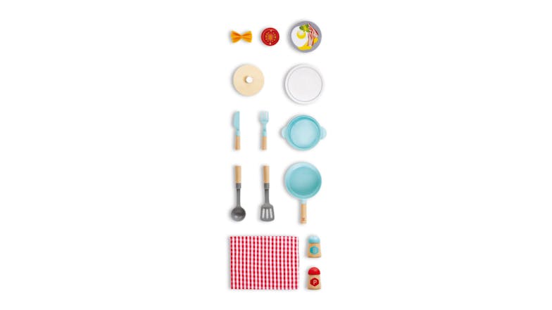 Hape Cook & Serve Wooden Play Cookware