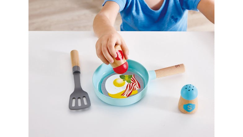 Hape Cook & Serve Wooden Play Cookware