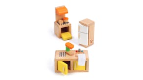 Hape "Happy Family" Wooden Doll Family Furniture Set - Kitchen