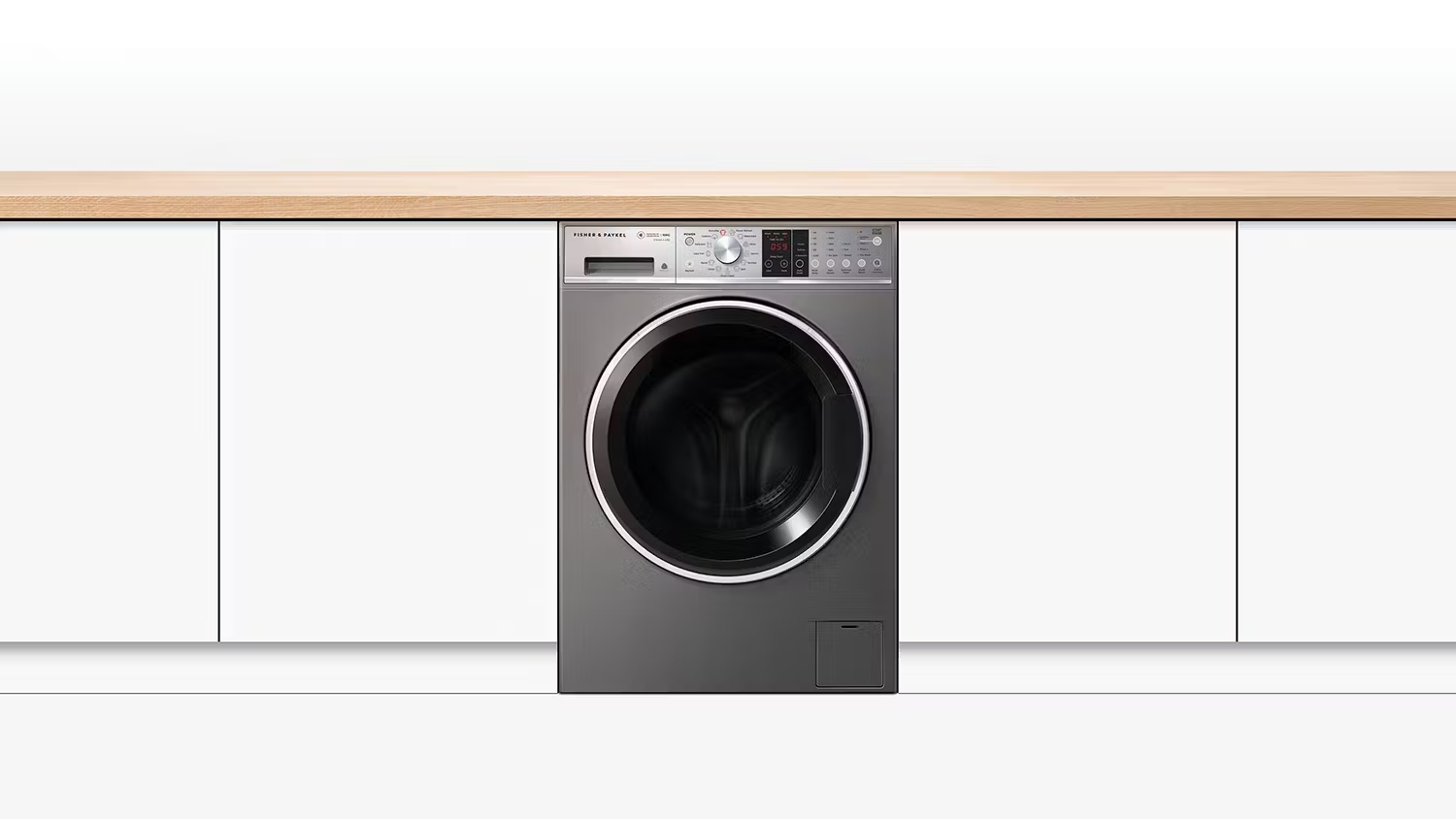 Fisher & Paykel 10kg Front Loading Washing Machine with 14 Programs - Graphite (WH1060SG1)