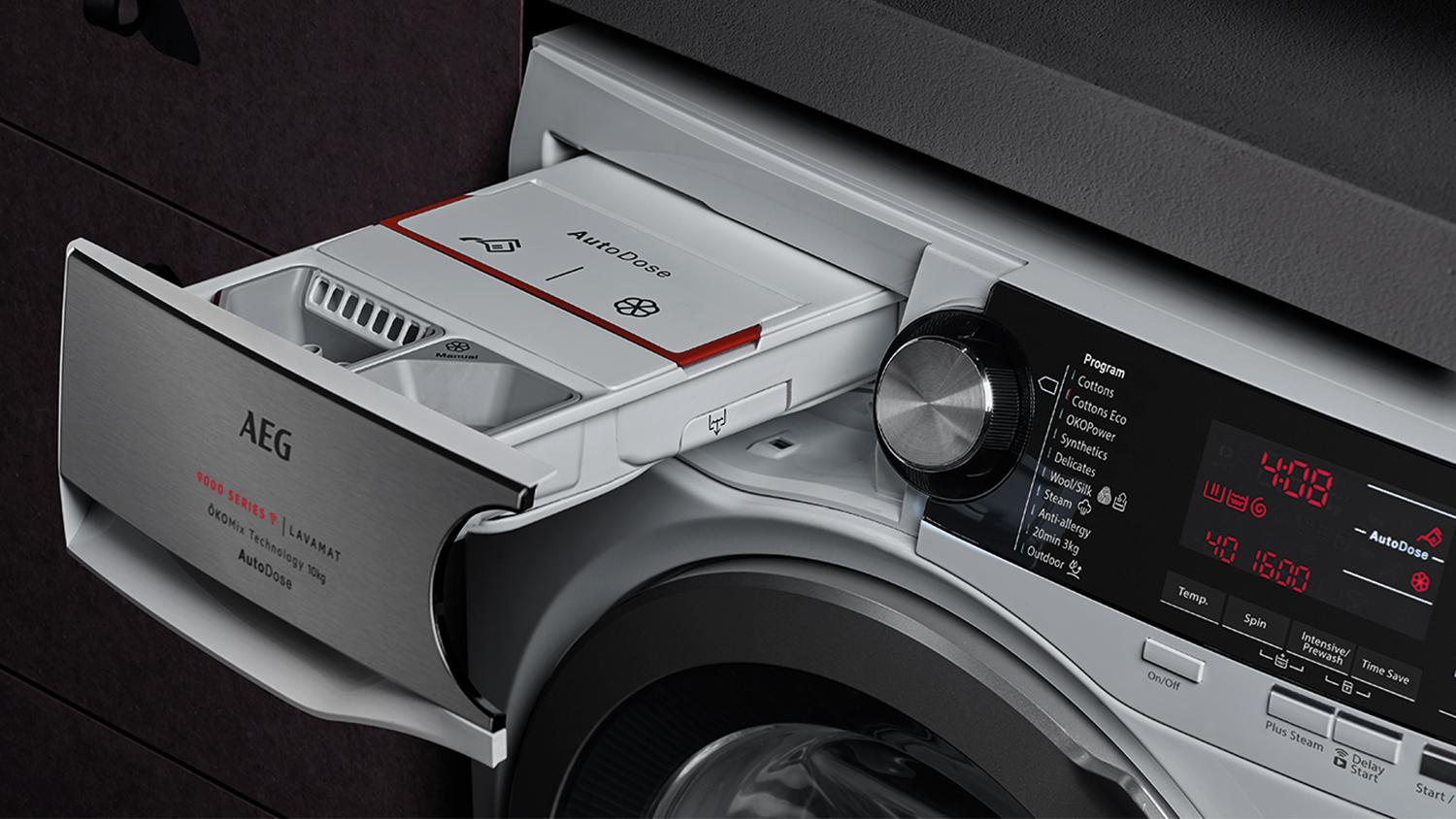 AEG 10kg Front Loading Washing Machine & 9kg Heat Pump Condenser Dryer Package White