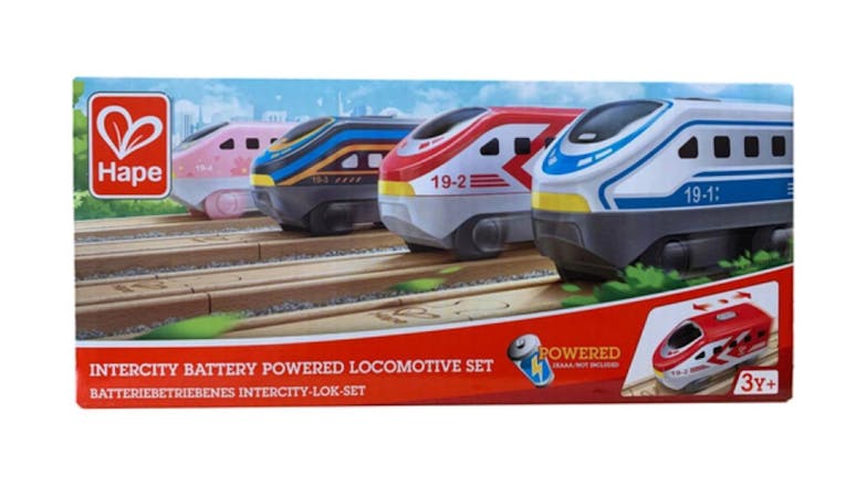 Hape Battery-Powered Intercity Railway Engine Set 4pcs.