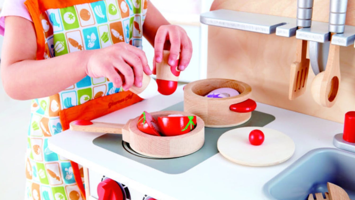 Hape Cook & Serve Wooden Play Serveware