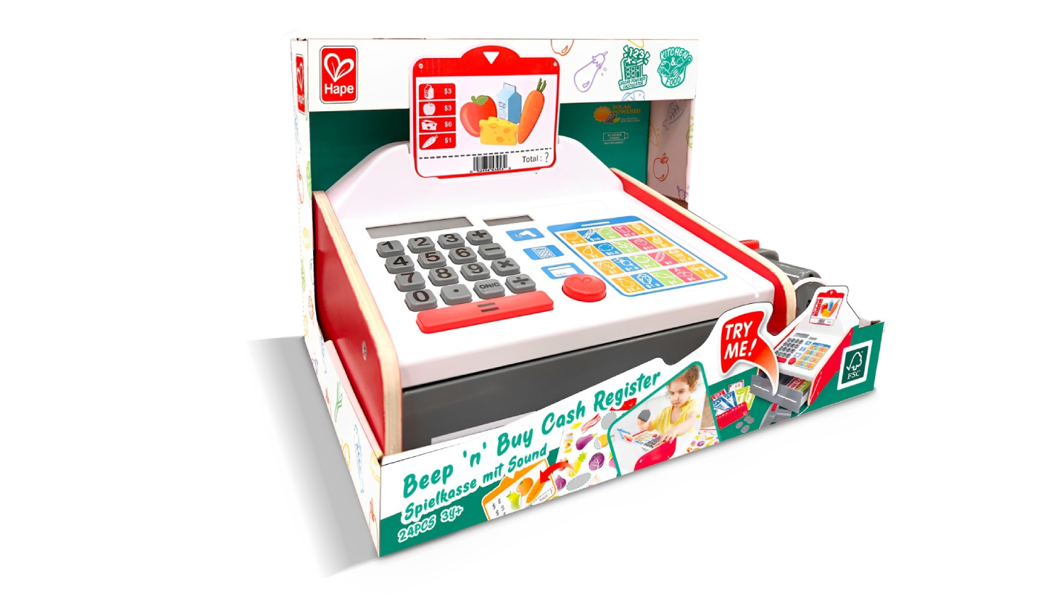 Hape Beep 'n' Buy Interactive Play Cash Register