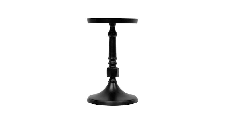 Black Aluminium Pillar Candle Holder - Small