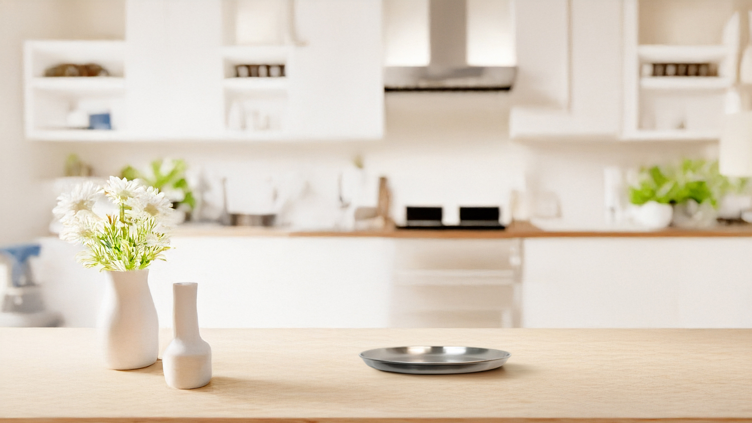 Silver Hammered Metal Tray - Small