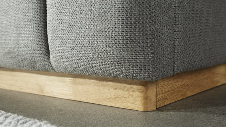 Ellie King Upholstered Bed Frame - Charcoal