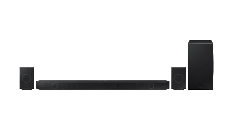 Samsung Q990D Q-Series 11.1.4 Channel Wireless Soundbar with Subwoofer and Speaker (Pair) - Black
