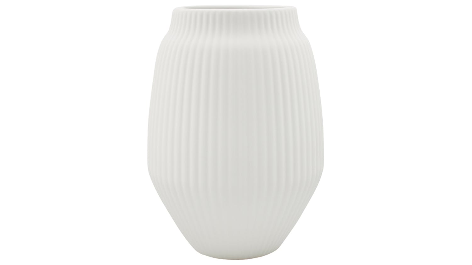 Nadia Ribbed Ceramic Vase