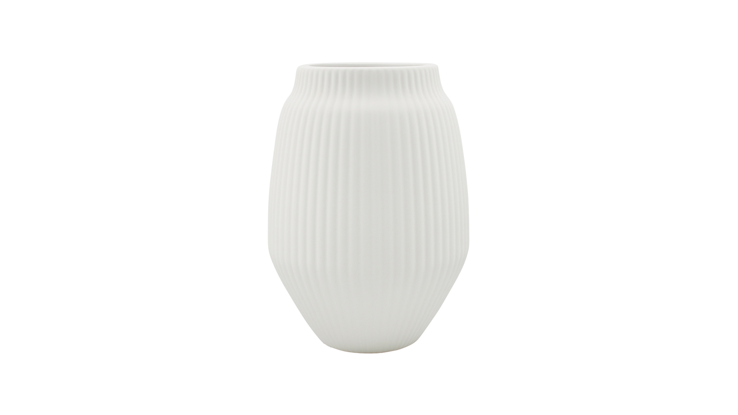 Nadia Ribbed Ceramic Vase