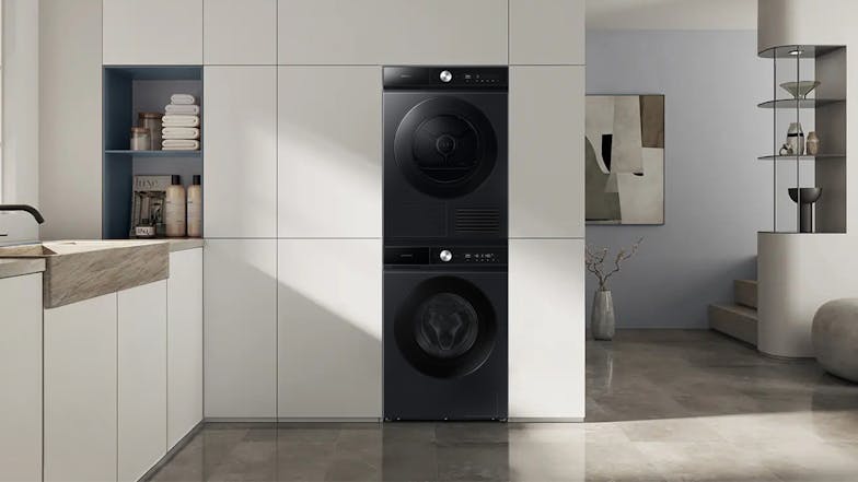 Samsung 12kg 24 Program Front Loading Washing Machine - Black Caviar (Bespoke AI/WW12BB944DGBSA)