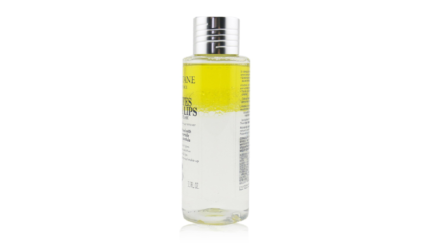 L'Occitane Make-Up Remover For Eyes and Lips Bi-Phasic (For All Skin Types, Even Sensitive) - 100ml/3.3oz