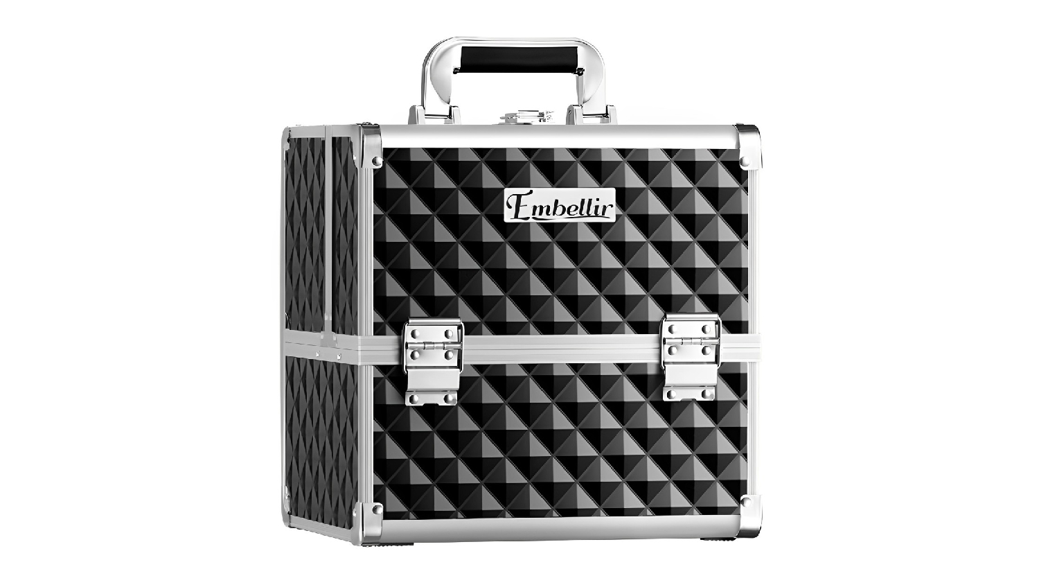 Embellir Large Makeup Travel & Storage Case 3 Tier with Mirror