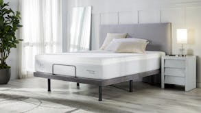 King Coil Embody Plus Soft Queen Mattress with Renew Zero Clearance Dark Grey Adjustable Base by A.H Beard