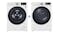 LG 10kg Front Loading Washing Machine & 9kg Heat Pump Condenser Dryer Package - White