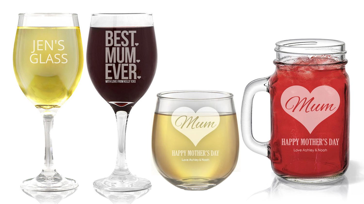 Mother's Day Custom Glassware