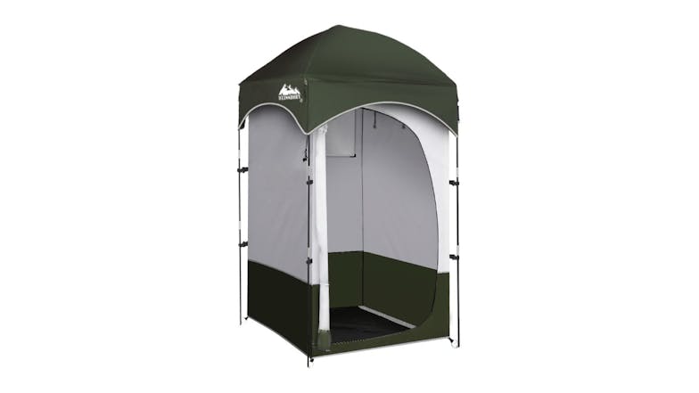 Weisshorn Camping Shower/Toilet Tent - Green