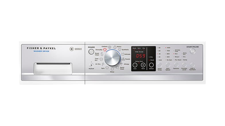 Fisher & Paykel 8.5kg/5kg 19 Program Front Loading Washer and Dryer Combo - White (Series 7/WD8560F1)