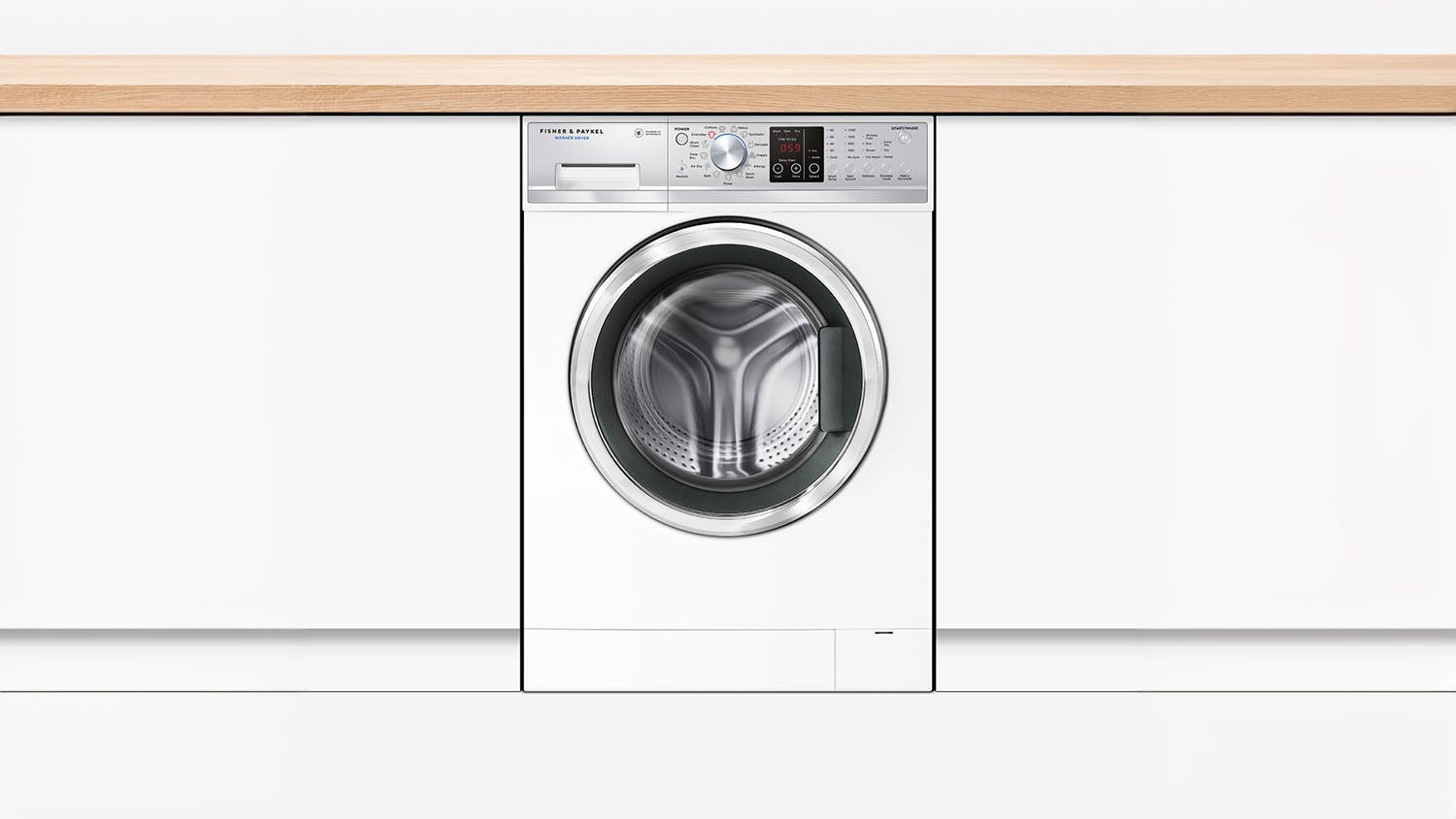 Fisher & Paykel 8.5kg/5kg 19 Program Front Loading Washer and Dryer Combo - White (Series 7/WD8560F1)