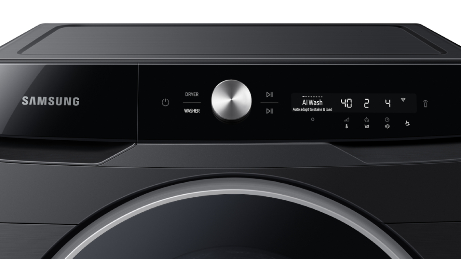 Samsung 16kg 15 Program Front Loading Washing Machine Black