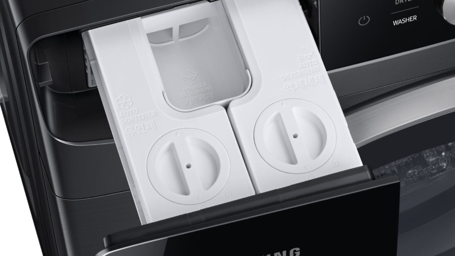 Samsung 16kg 15 Program Front Loading Washing Machine Black