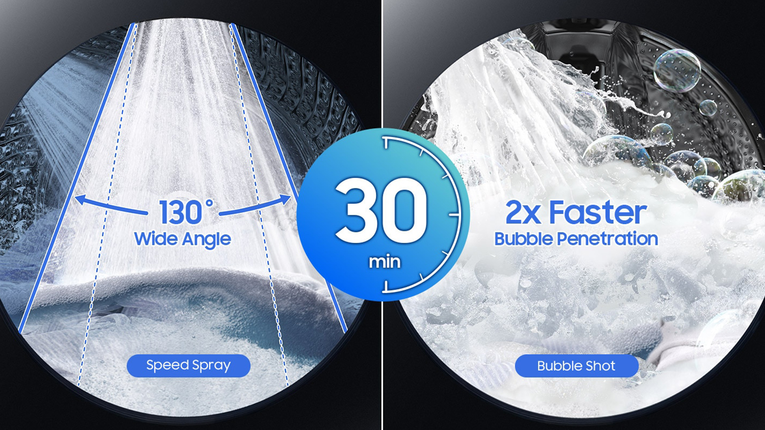 Samsung 16kg 15 Program Front Loading Washing Machine Black