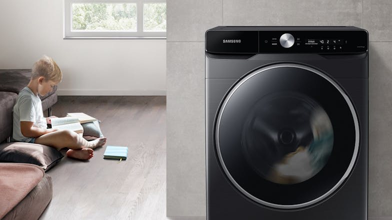 Samsung 16kg 15 Program Front Loading Washing Machine - Black (WF16T9500GV/SA)