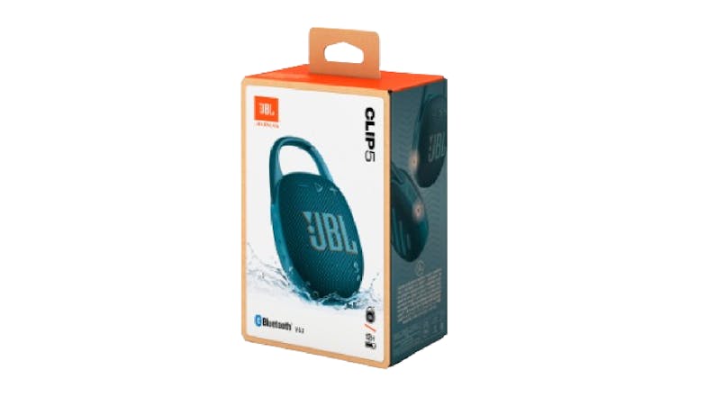 JBL Clip 5 Ultra-Portable Bluetooth Speaker with Carabiner - Blue