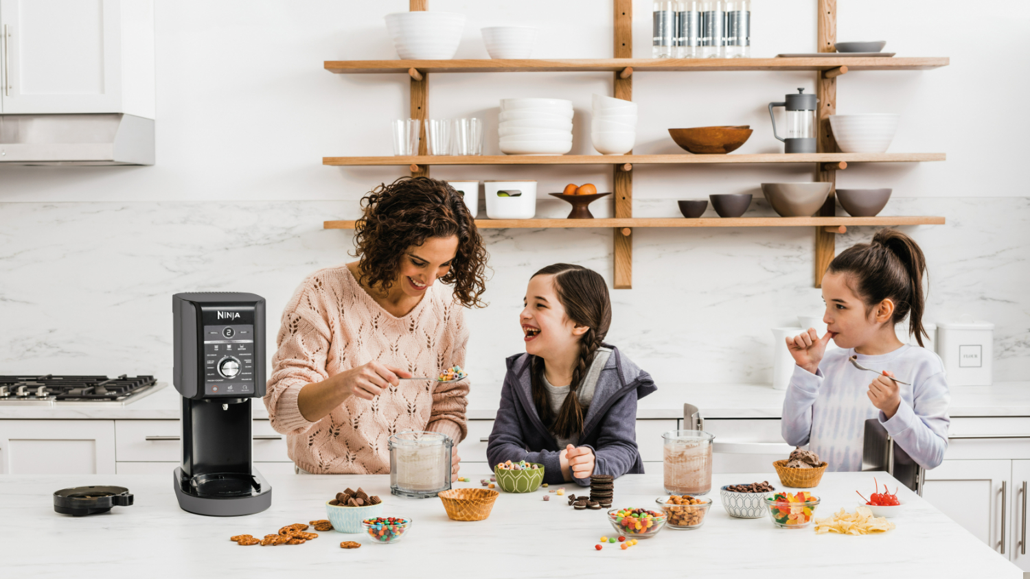 Ninja CREAMi Deluxe 11-in-1 0.7L Ice Cream & Frozen Treat Maker - Cloud Silver (NC501)