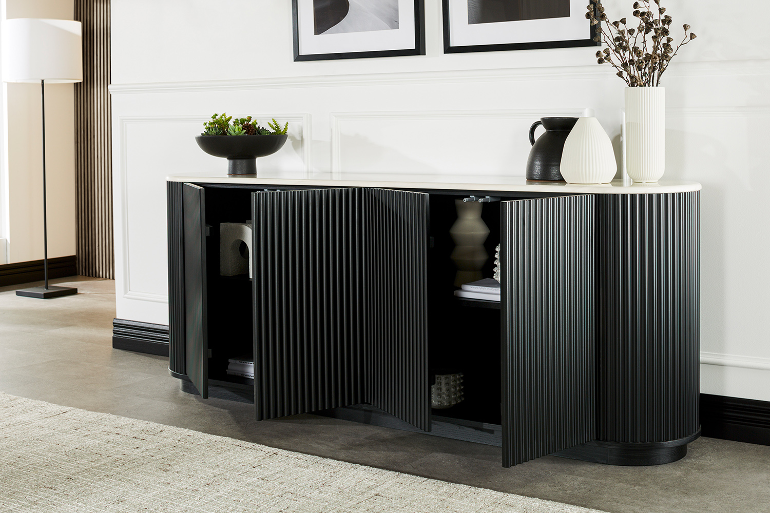 Province 2100mm 4 Door Buffet Table