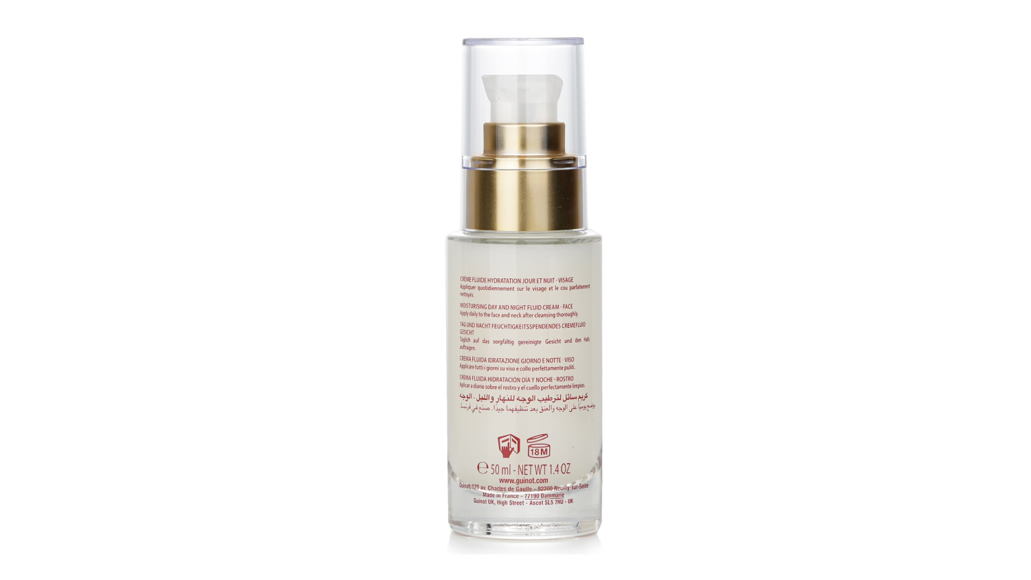 Guinot Hydrazone Moisturising Day And Night Fluid Cream For Face - 50ml/1.4oz