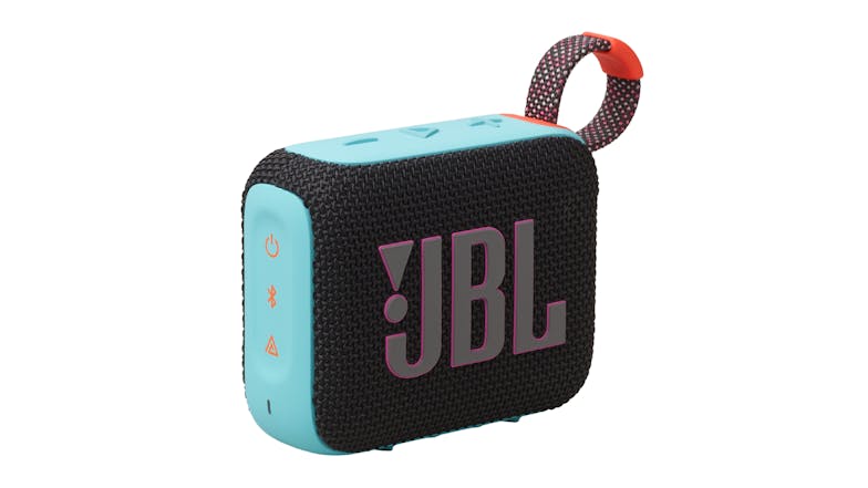 JBL Go 4 Portable Bluetooth Speaker - Black & Orange