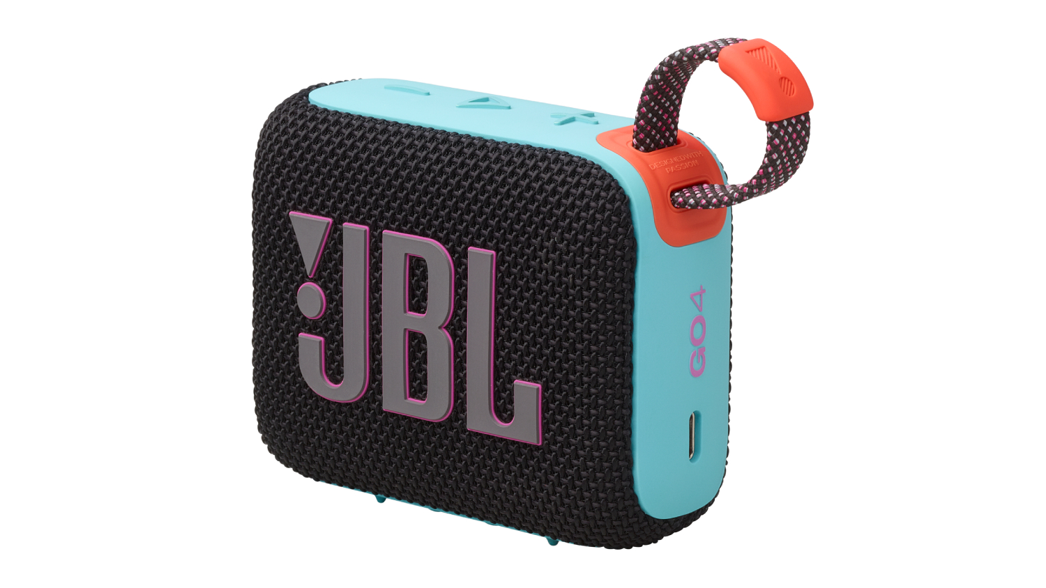JBL Go 4 Portable Bluetooth Speaker - Black & Orange